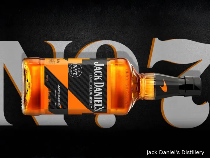 Jack Daniel’s F1 whiskey McLaren
