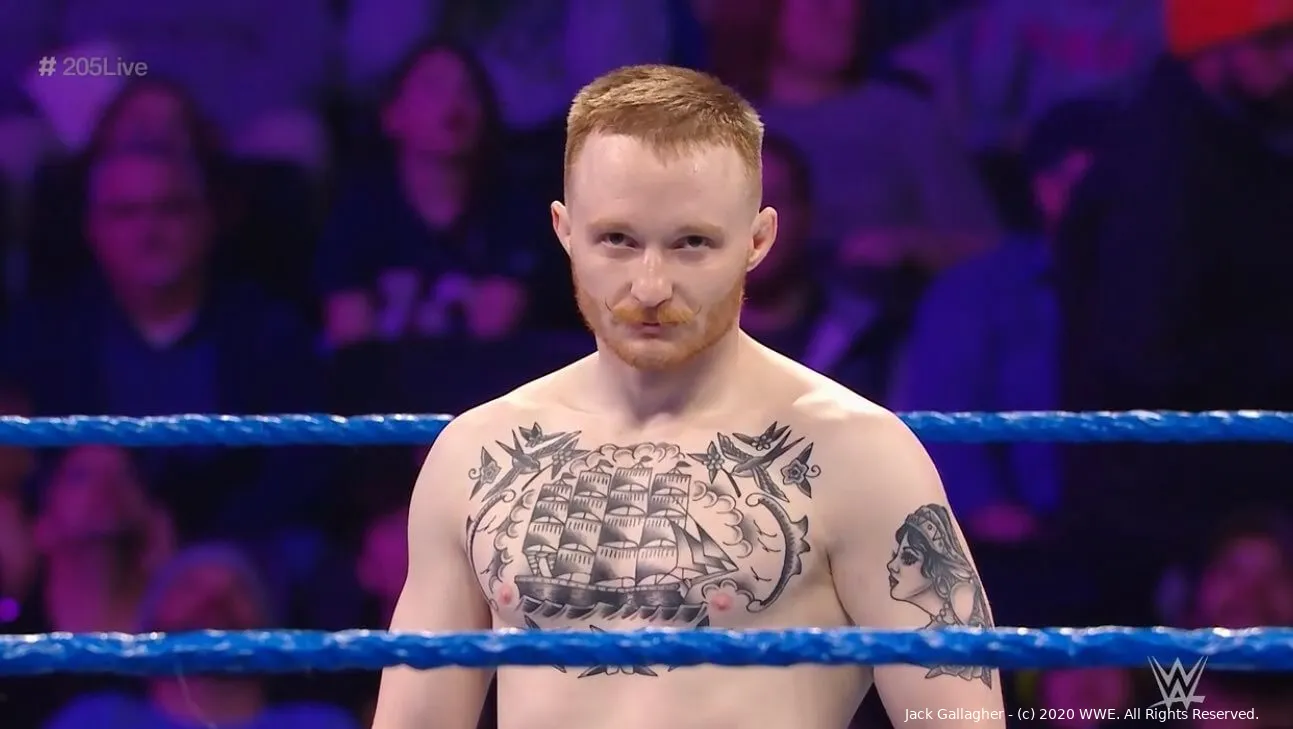 el nuevo look de jack gallagher en 205 live