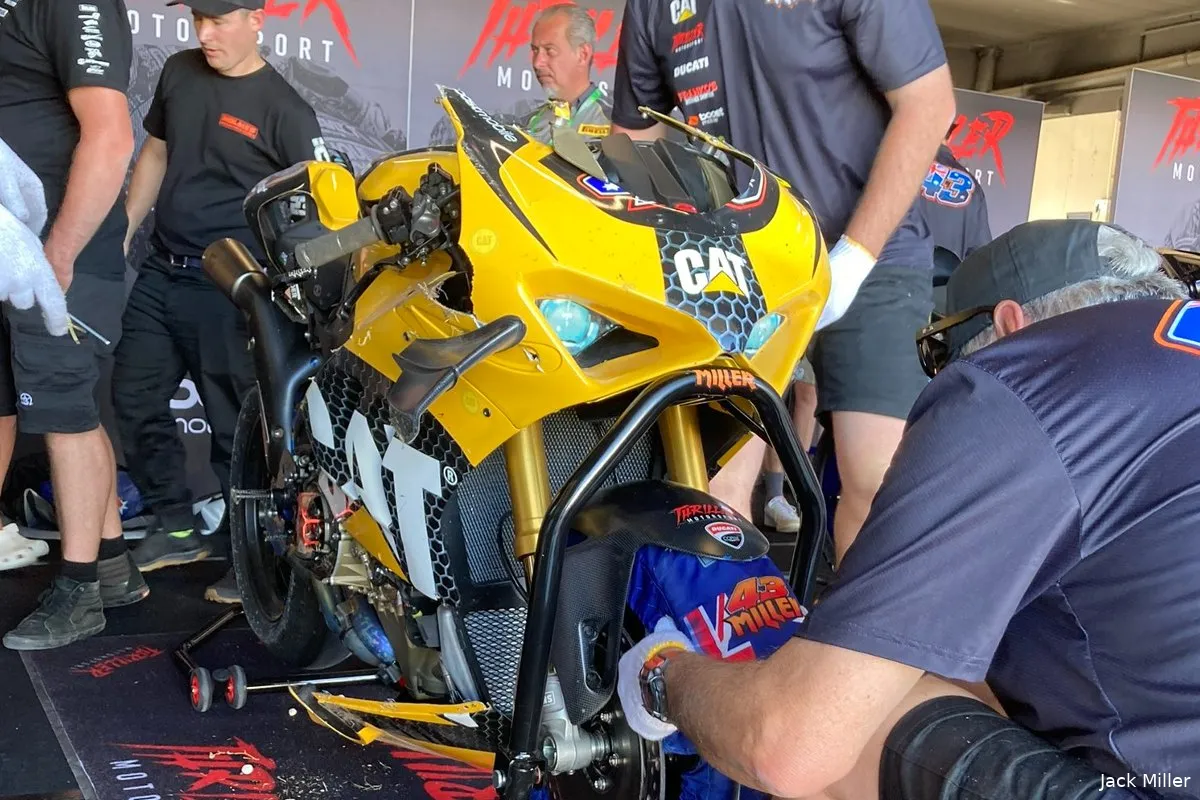 jack miller crash asbk 2022