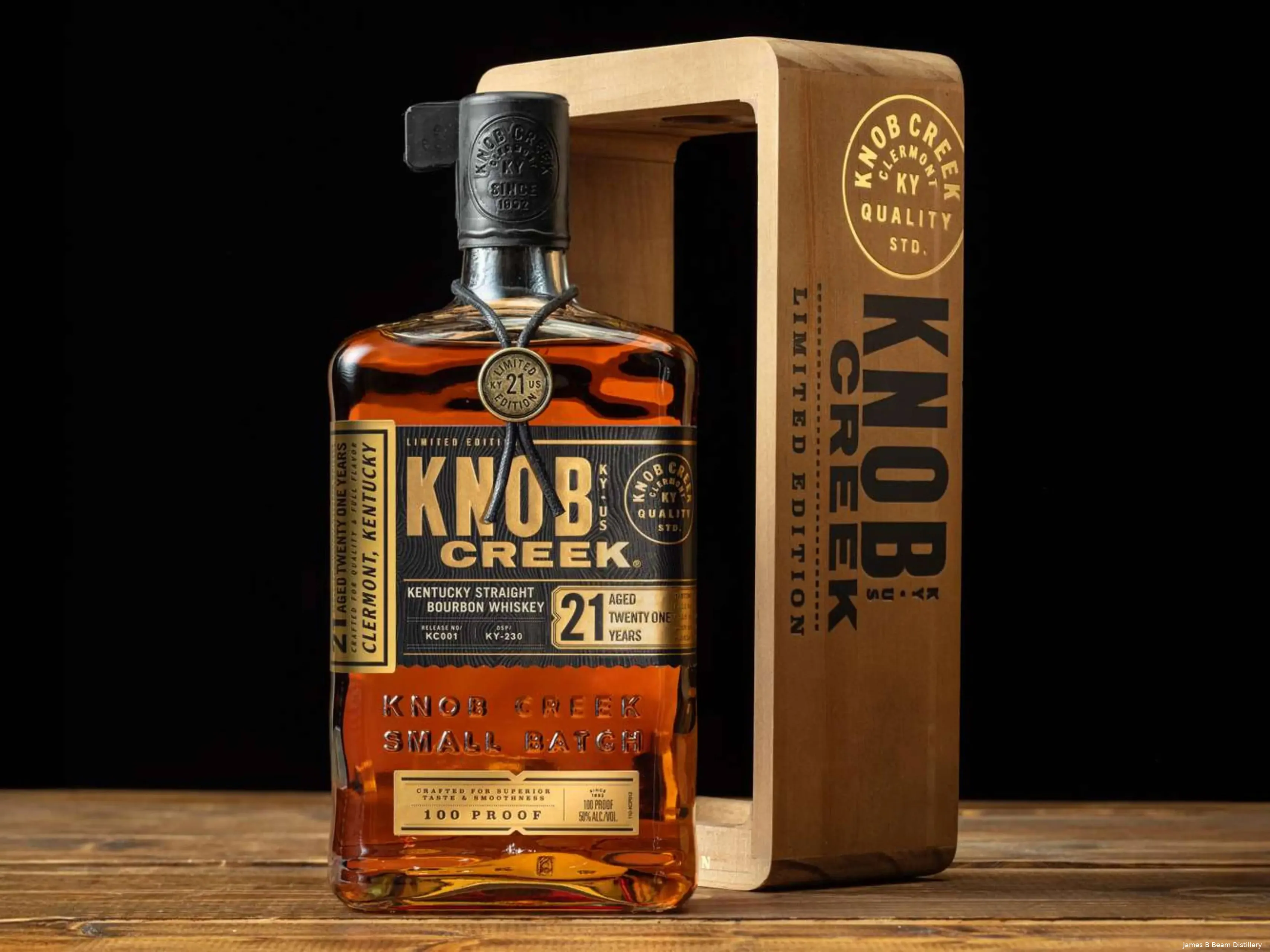 Knob Creek 21 YO whiskey