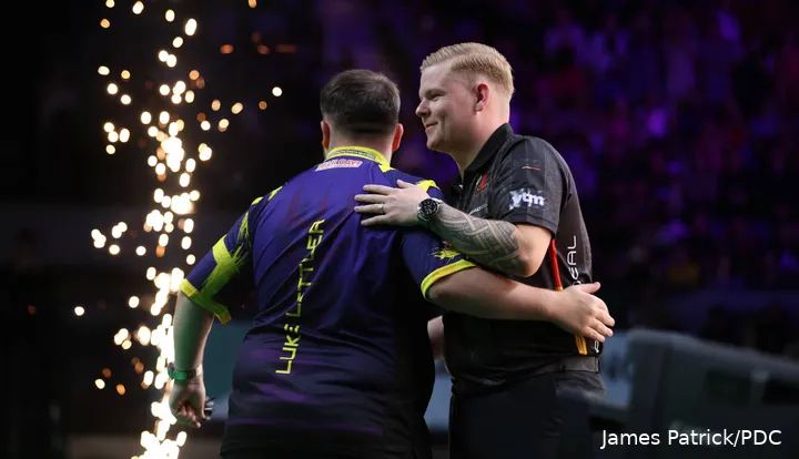 De Decker moest Down Under tweemaal zijn meerdere erkennen in Littler.