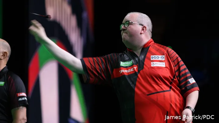 Stephen Bunting in actie