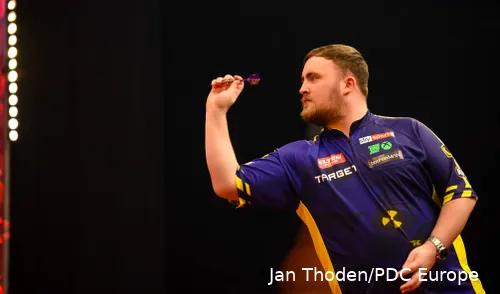 Luke Littler in actie