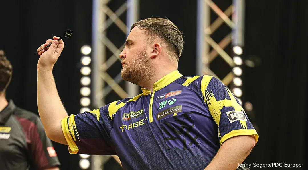 Luke 'The Nuke' Littler in action