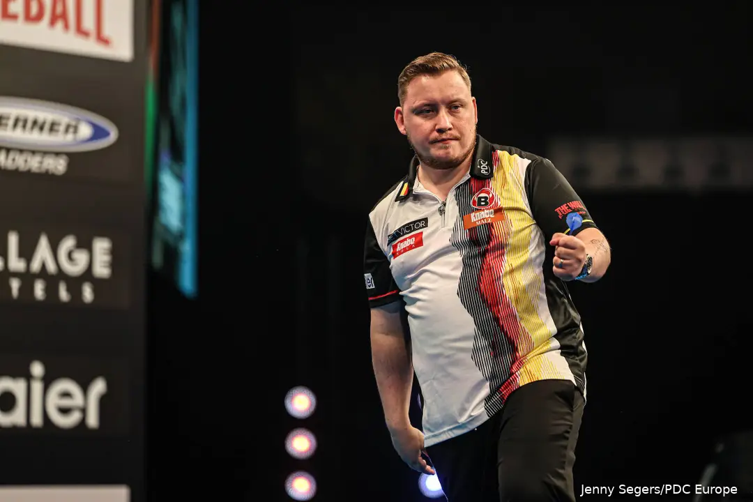 Martin Schindler representing Germany at the 2026 World Cup of Darts