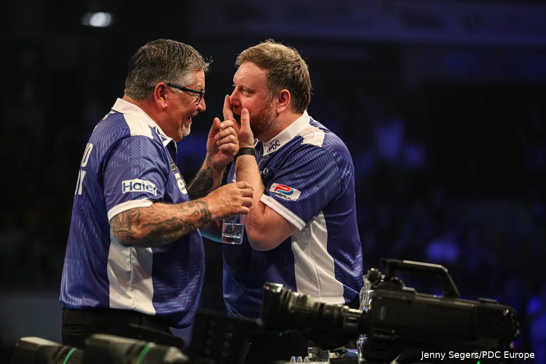 Gary Anderson and Cameron Menzies representing Scotland at the 2026 World Cup of Darts