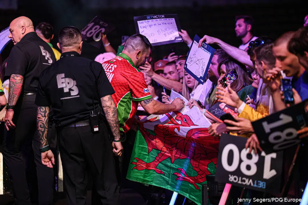 Jonny Clayton representing Wales at the 2026 World Cup of Darts