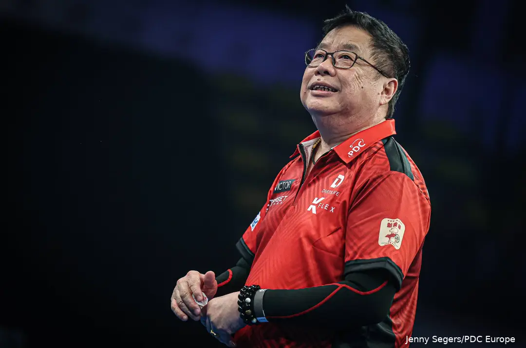 Paul Lim representing Singapore at the 2026 World Cup of Darts