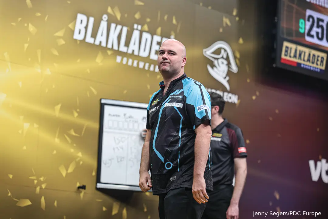 Rob Cross heeft zich wederom geplaatst voor de finaledag van een Euro Tour-toernooi