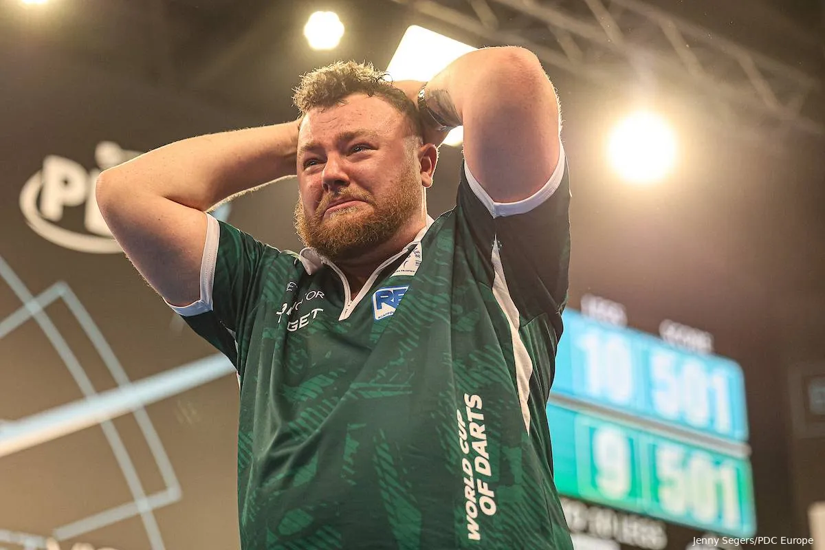 Rock zeigte sich nach dem Sieg Nordirlands beim World Cup of Darts am Sonntag sehr bewegt