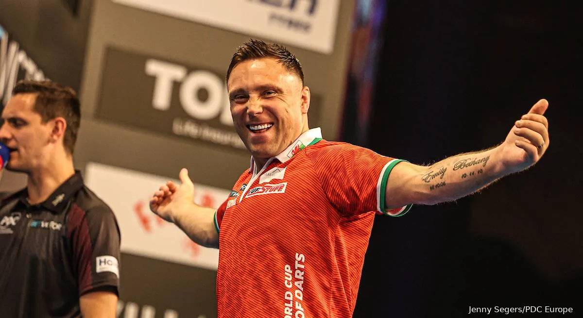 Im Finale der Team-WM musste sich Gerwyn Price gegen das Team Nordirland um Daryl Gurney geschlagen geben