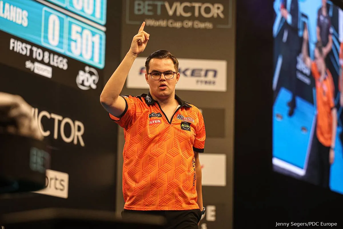 Gian van Veen maakte dit jaar zijn debuut op de World Cup of Darts