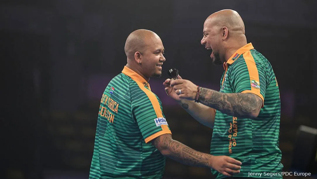 Finlay vond dat Zuid-Afrika zich van z'n goede kant liet zien op de World Cup of Darts