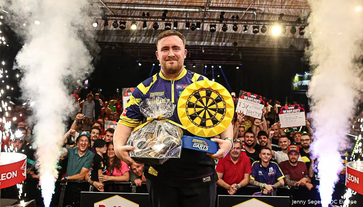 Luke Littler is the defending champion at the Flanders Darts Trophy