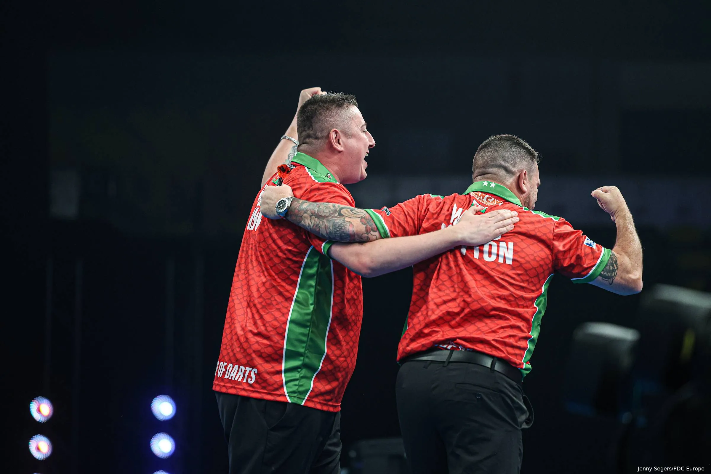 Jonny Clayton and Nick Kenny representing Wales at the 2026 World Cup of Darts