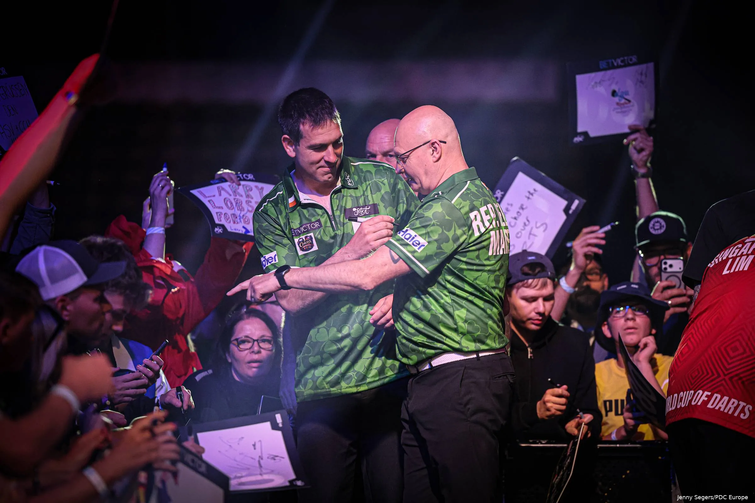William O'Connor and Mickey Mansell representing Republic of Ireland at the 2026 World Cup of Darts