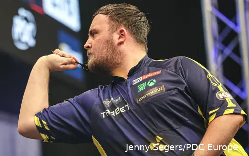 Luke Littler in action