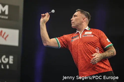 Gerwyn Price in action
