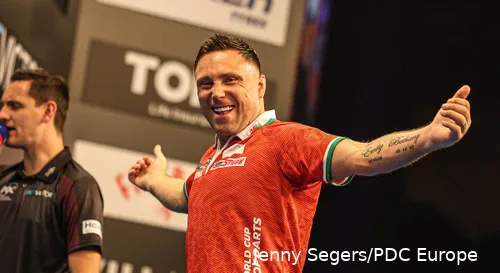 Im Finale der Team-WM musste sich Gerwyn Price gegen das Team Nordirland um Daryl Gurney geschlagen geben