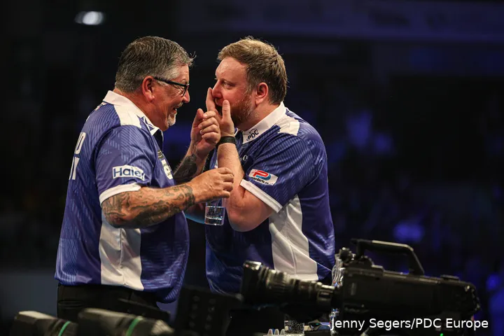 Gary Anderson and Cameron Menzies representing Scotland at the 2026 World Cup of Darts