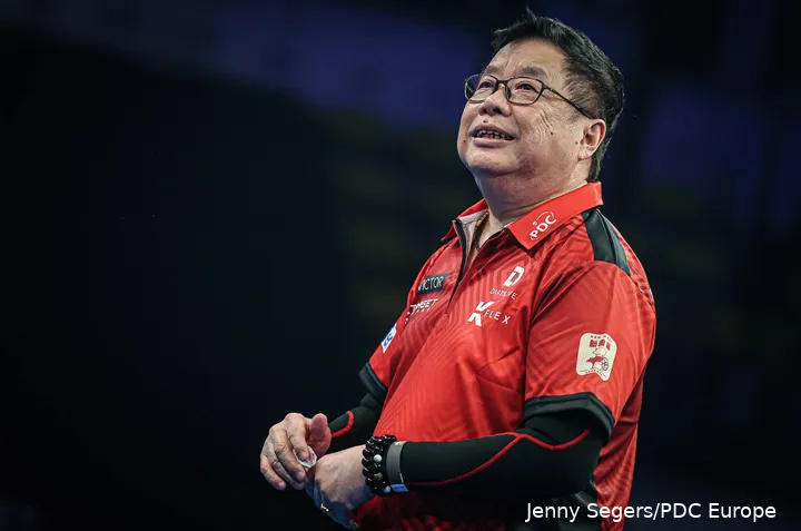 Paul Lim representing Singapore at the 2026 World Cup of Darts