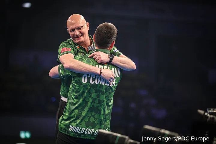 William O'Connor and Mickey Mansell representing Republic of Ireland at the 2026 World Cup of Darts