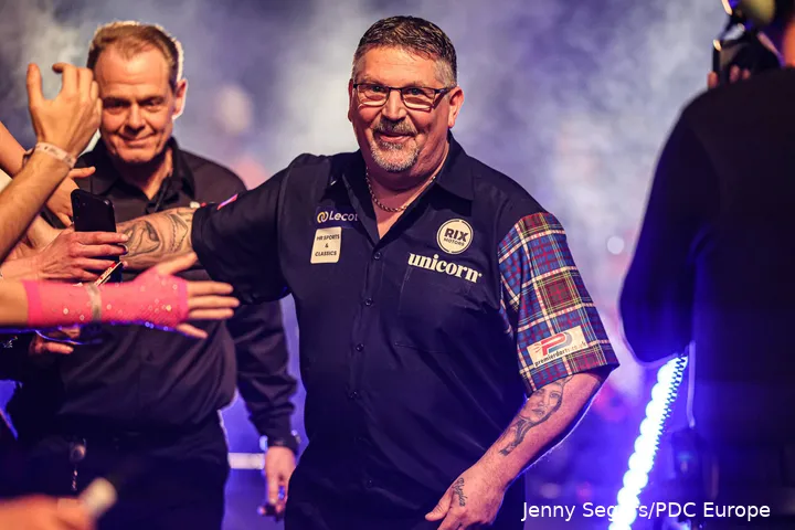 Gary Anderson is momenteel het nummer 16 van de wereld