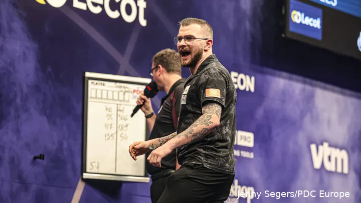 Gijbels heeft ervaring op het podium van de PDC European Tour.