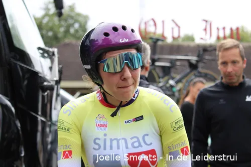 Alison Jackson in the jersey of the Simac Ladies Tour (2021)