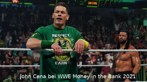 John Cena bei Money in the Bank 2021 - im Sommer vor zwei Jahren nahm sich Cena reichlich Zeit für WWE