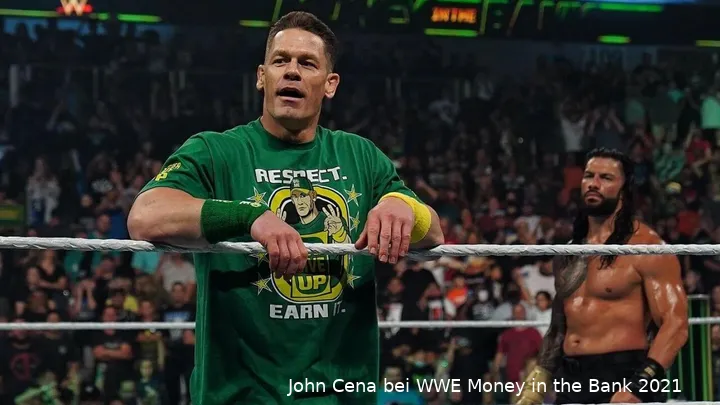 John Cena bei Money in the Bank 2021 - im Sommer vor zwei Jahren nahm sich Cena reichlich Zeit für WWE