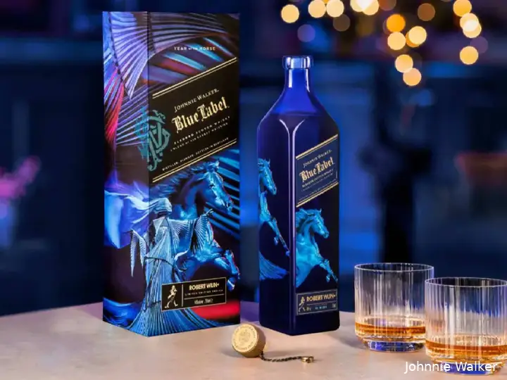 Blue Label Year of the Horse whisky.