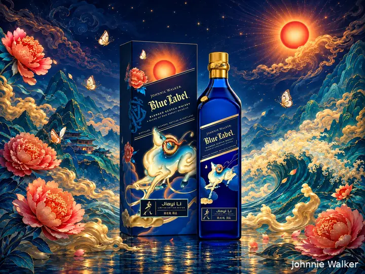 blue label year of the goat whisky