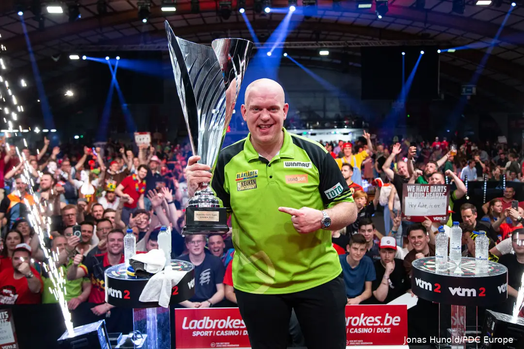 Michael van Gerwen wins the Belgian Darts Open in 2023