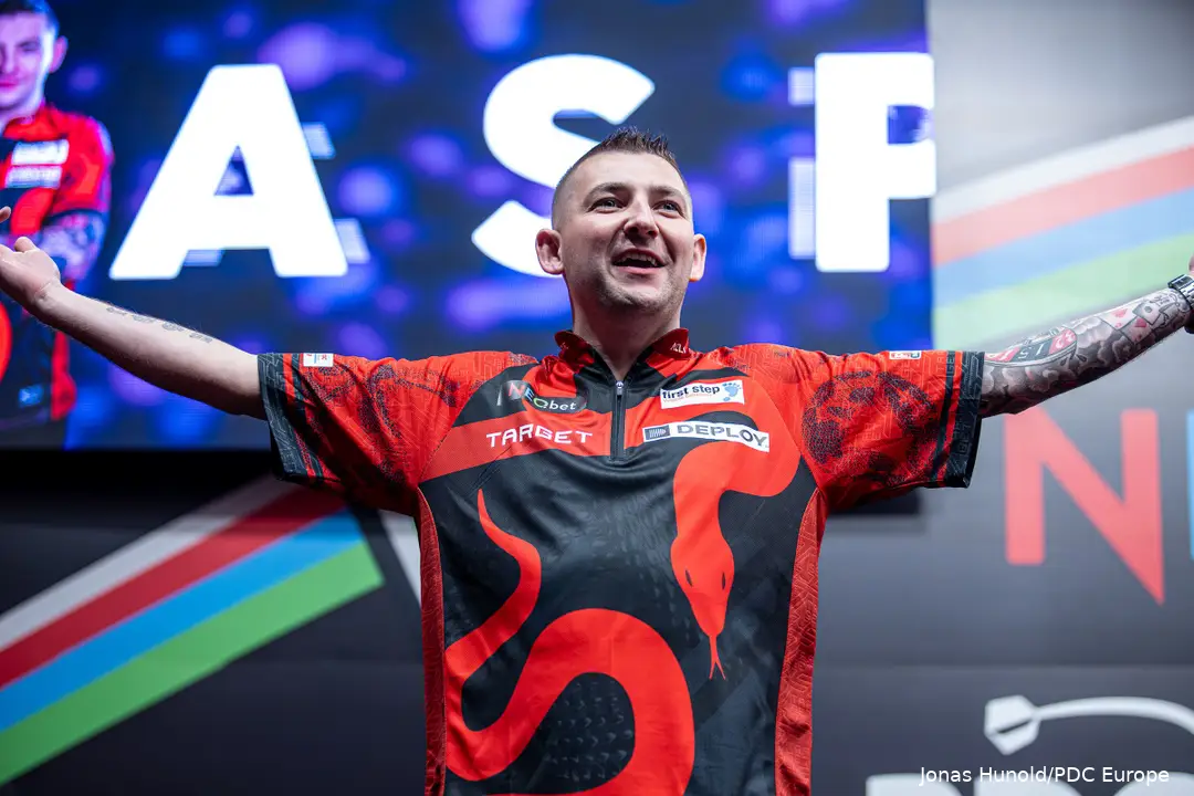 Nathan Aspinall war im letztjährigen World Matchplay-Finale 18-6 zu stark für Jonny Clayton