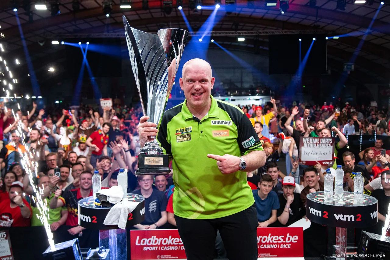 Michael van Gerwen gewinnt die Belgian Darts Open im Jahr 2023
