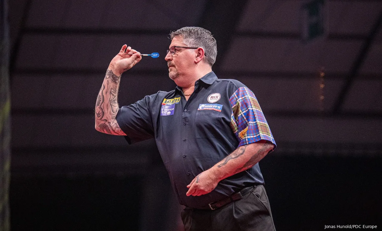 Gary Anderson in actie