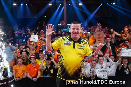 Dave Chisnall wist in 2023 de Dutch Darts Championship op zijn naam te schrijven