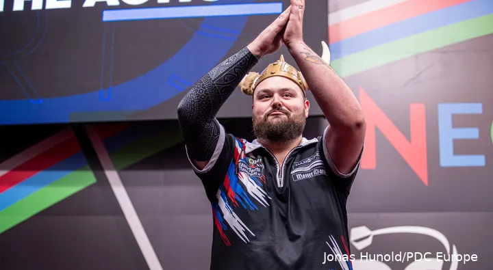 Jitse van der Wal in action on the European Tour earlier this year