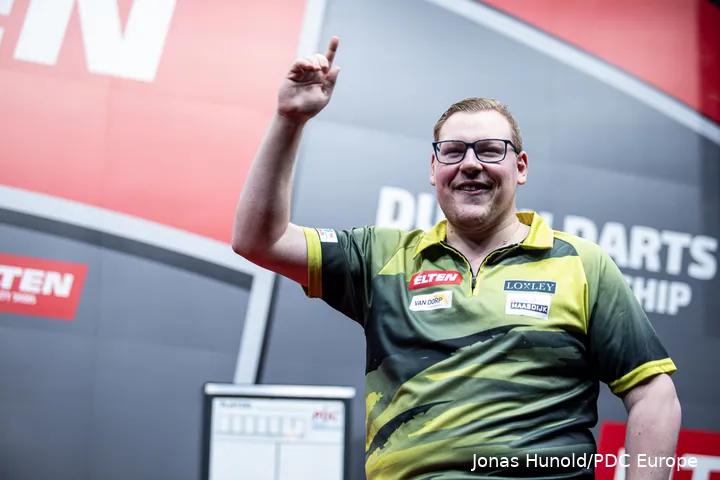 Marvin van Velzen was able to gain some stage experience last year at the Dutch Darts Championship in Rosmalen