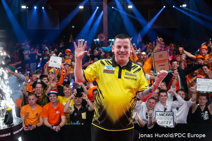 Dave Chisnall hat es geschafft, die niederländische Dutch Darts Championship 2023 zu gewinnen.