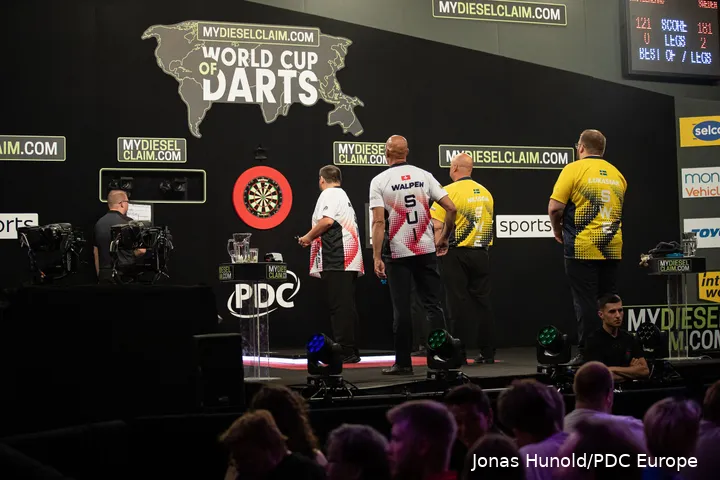 &nbsp;Schweiz gegen Schweden World Cup of Darts 2023<br>