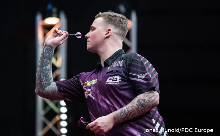 Damian Mol kwam tegen Andrew Gilding net tekort voor een verrassing en ging met 6-5 onderuit in Rosmalen