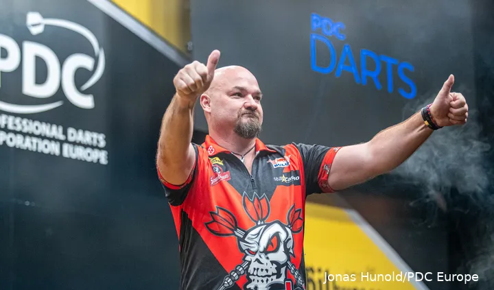 Karel Sedlacek in actie op de European Tour