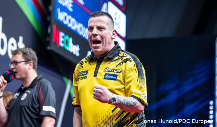 Dave Chisnall in actie