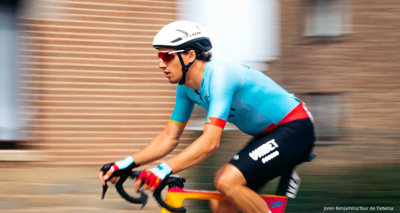 Davide Bomboi in action on behalf of TDT-Unibet Cycling Team