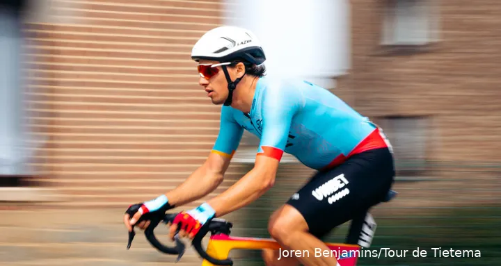 Davide Bomboi in action on behalf of TDT-Unibet Cycling Team