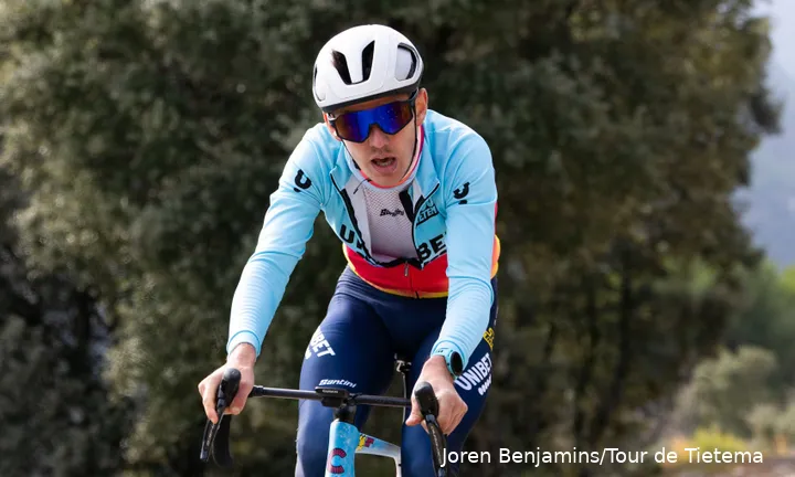 Baptiste Huyet during training camp with TDT-Unibet Pro Cycling