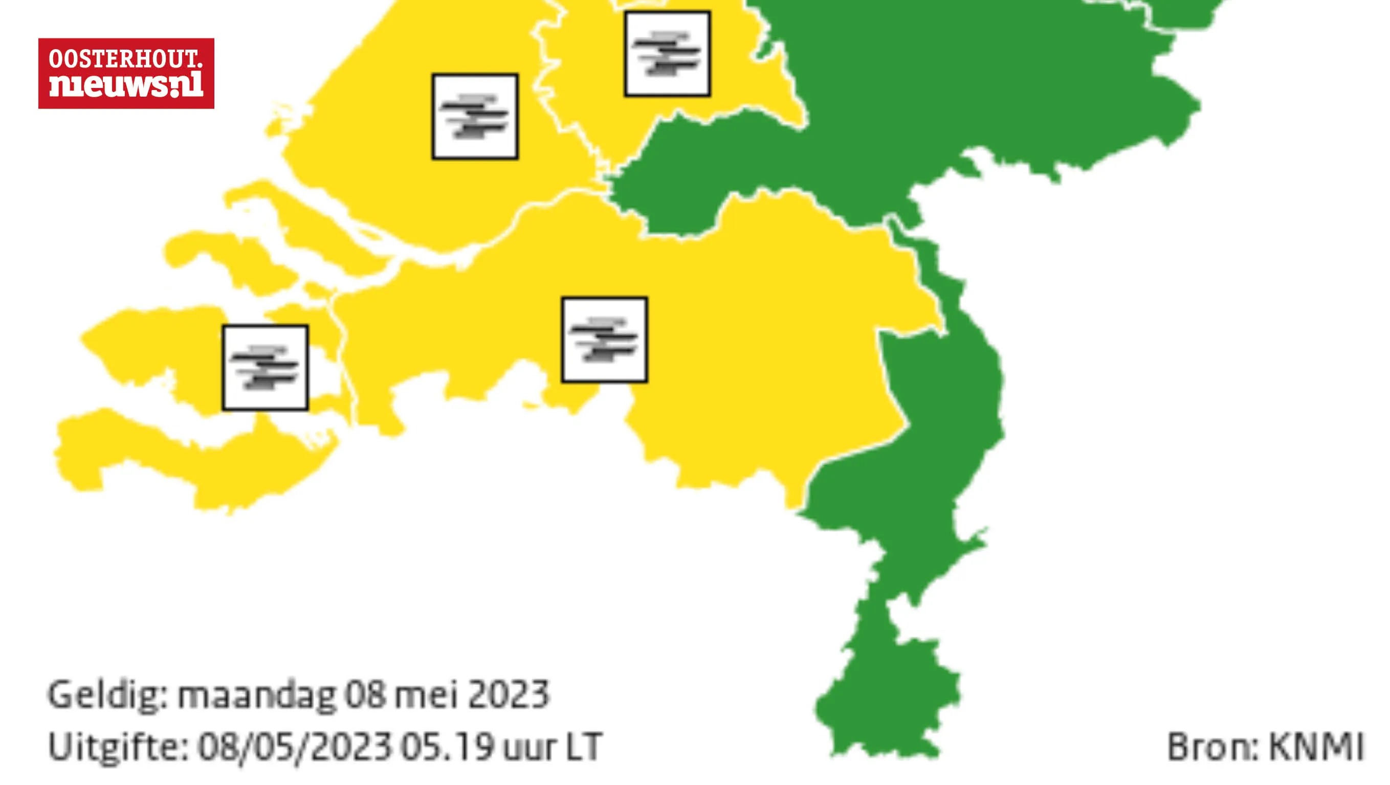 KNMI waarschuwt met code geel voor plaatselijk dichte mist