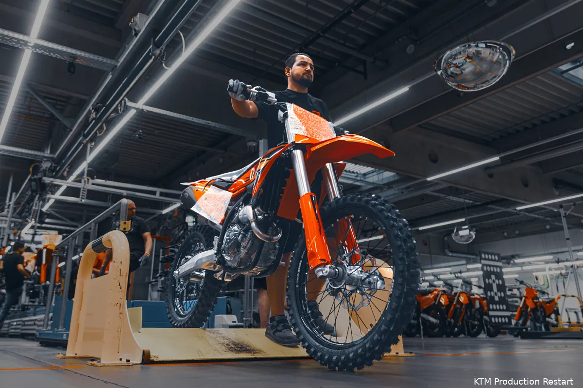 ktm production restart